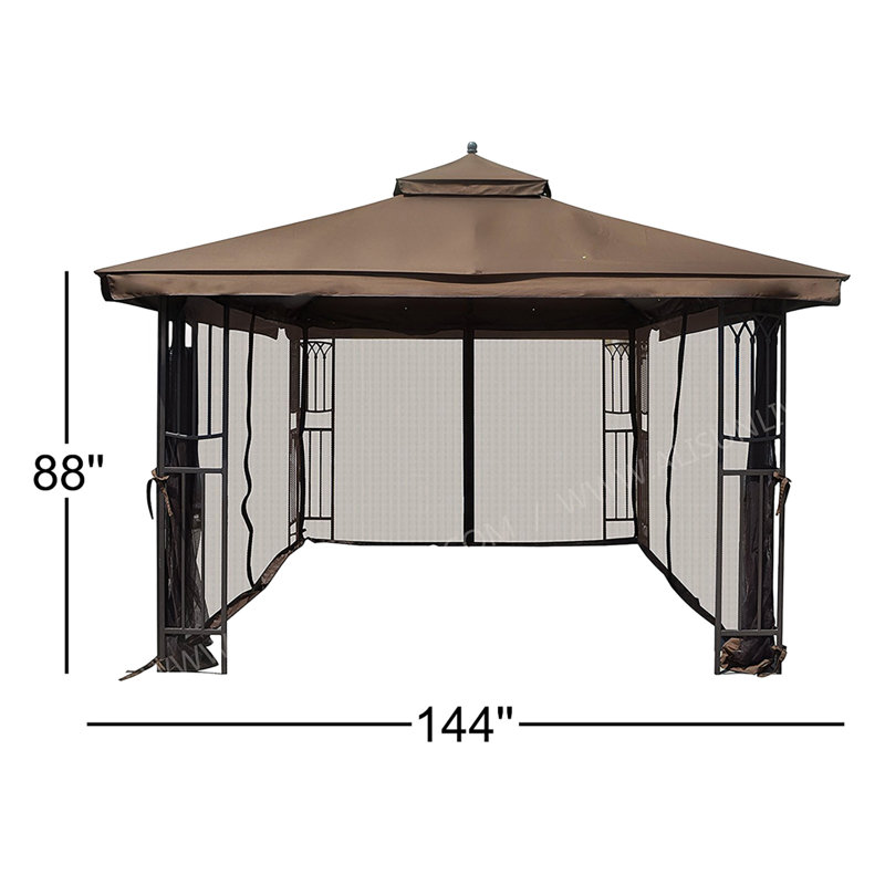 Moustiquaire de remplacement 12 pi x 12 pi Gazebo