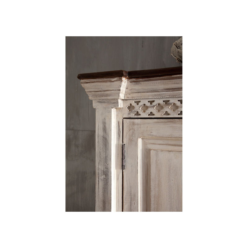 Castle 2 Door Solid Wood Wardrobe
