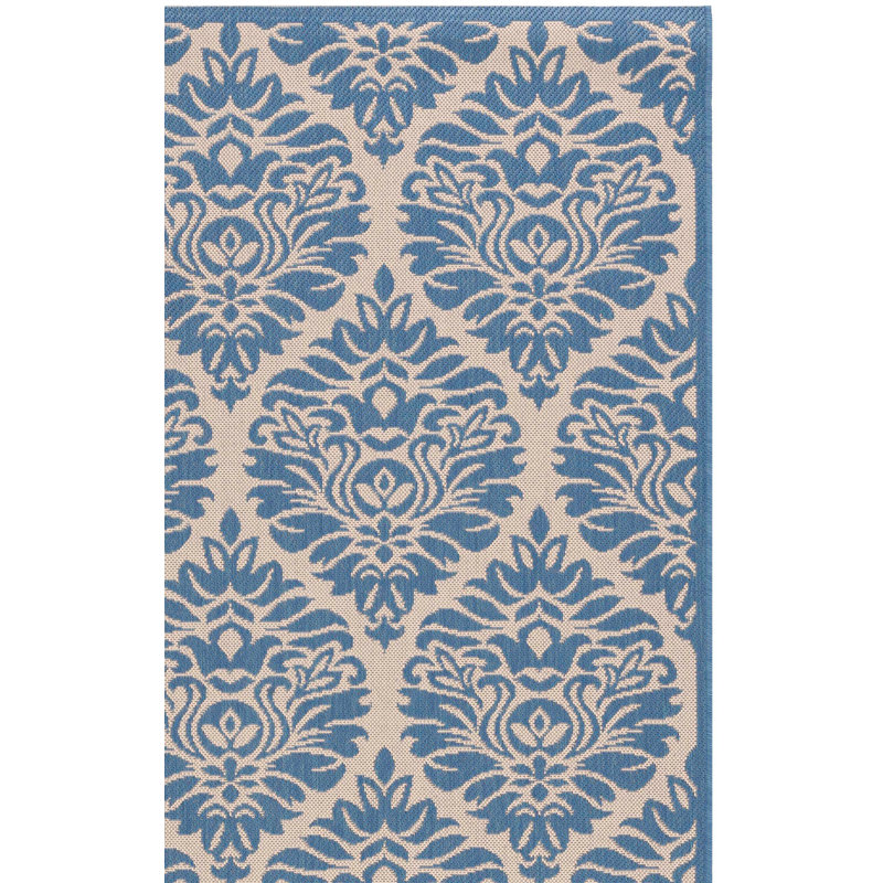 Tapis intérieur / extérieur Frankee Performance Ikat, Rectangle 5 pi 3 po x 7 pi 6 po