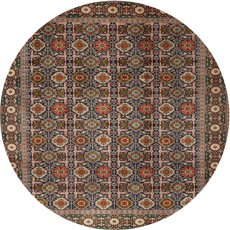 Ceard Oriental Indoor Rug, Round 8'