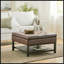 Table basse avec rangement et repose-pieds