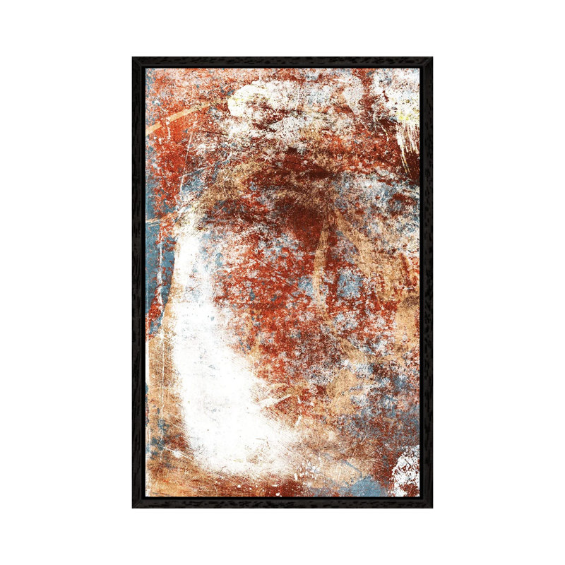 Rust In The Fog by Milli Villa - Floater Frame Print on Canvas, Black Framed