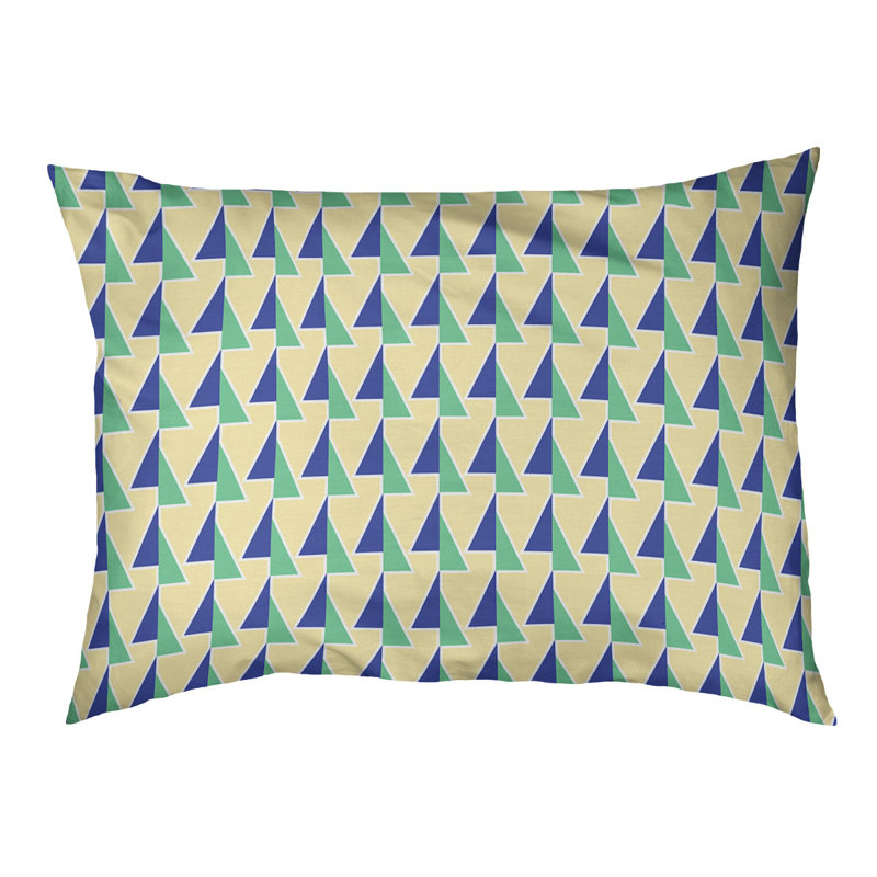 Coussin pour chien Chen, Jaune / vert menthe, Grand (l 50 po x P 40 po x H 7 po)