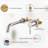IVIGA Single Handle Wall Mounted Bathroom Faucet for Sink-84521086