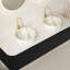 Meuble-lavabo pour salle de bain 60 po, 2 tiroirs, 2 lavabos ronds en céramique blanc mat et plateau en pierre frittée blanc de Carrare, pré-assemblé, noir -1950837105