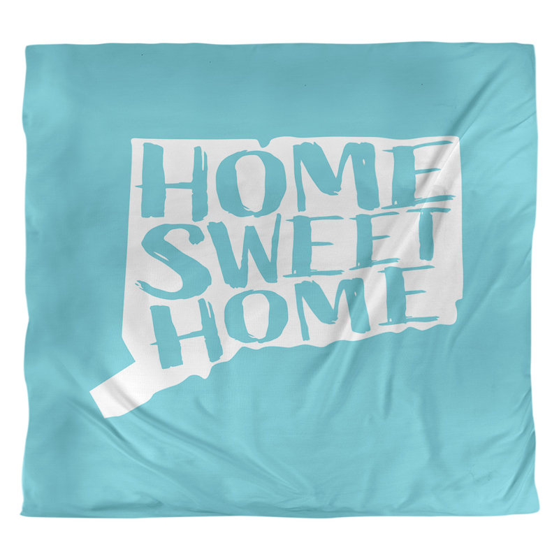 Housse de couette connecticut doux, Polyester brossé, Housse de couette pour très grand lit, Bleu sarcelle
