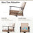 Wicker Swivel Patio Chair with Cushions -1999852672