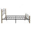 Lit double en métal avec tête et pied de lit ondulés-121063530-121063531