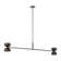 Sean Lavin Shanti 2-light linear extra large linear chandelier in dark bronze finish