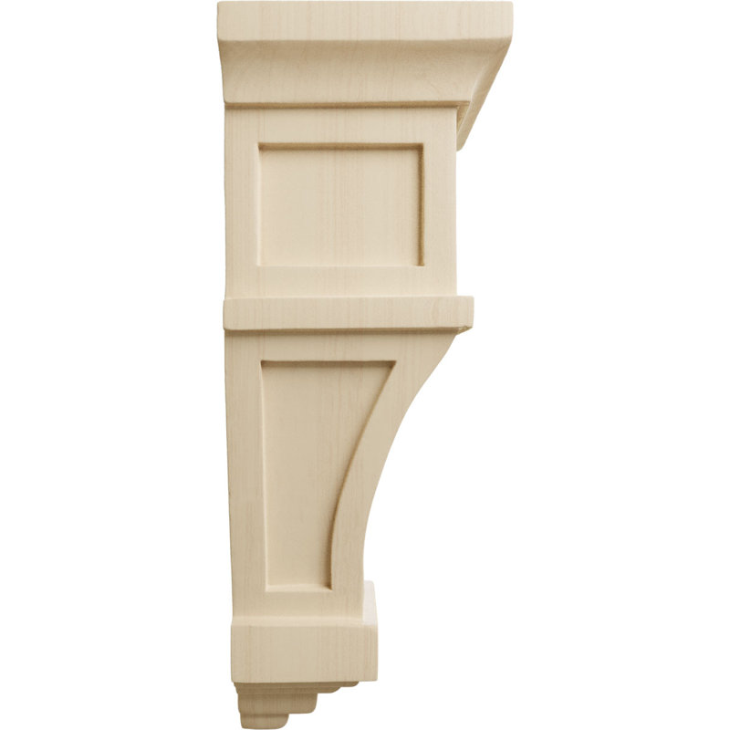 6"W x 4"D x 11"H Alpine Corbel, Rubberwood, Rubberwood