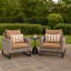 2Pc Sunbrella Outdoor Club Chairs - Grey-2061197957-2061197945