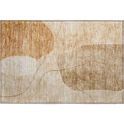 Premium Machine Washable Prisco Paprika Rug