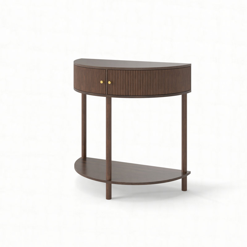 Unique Half Moon Design End Table
