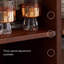 Buffet en bois massif noir et noyer