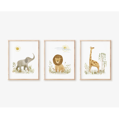 Safari, reproduction d'art non encadrée