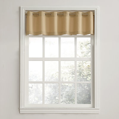 Sauel Textured Semi-Sheer Kitchen Window Valance