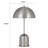 Saed 20 Inch Metal Accent Table Lamp With Dome Shade-950451598