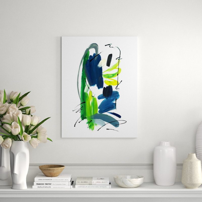 Blurred Lines I Painting by Barclay Butera, 32" H x 24" W, Glass Coat