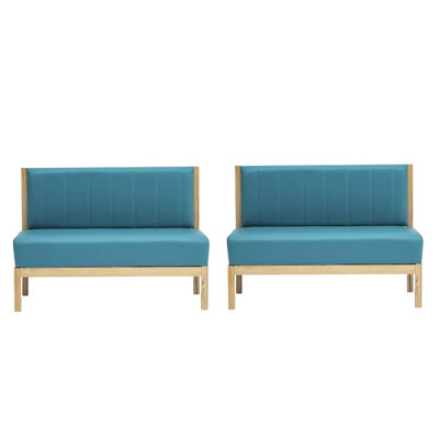 Banc rembourré en similicuir Simple