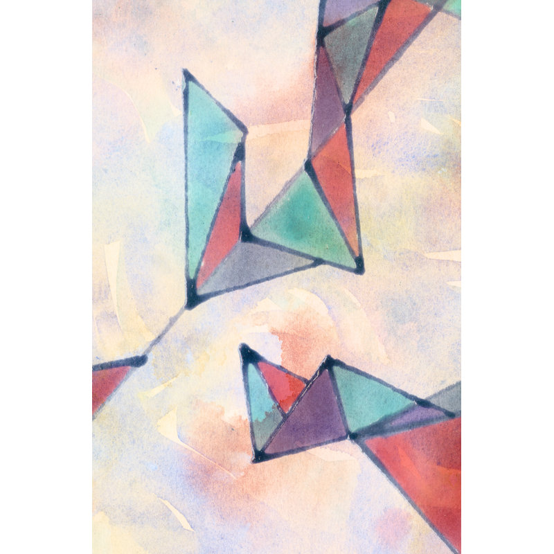 Lucent Shards II - Wrapped Canvas Print, 122cm H x 81cm W D