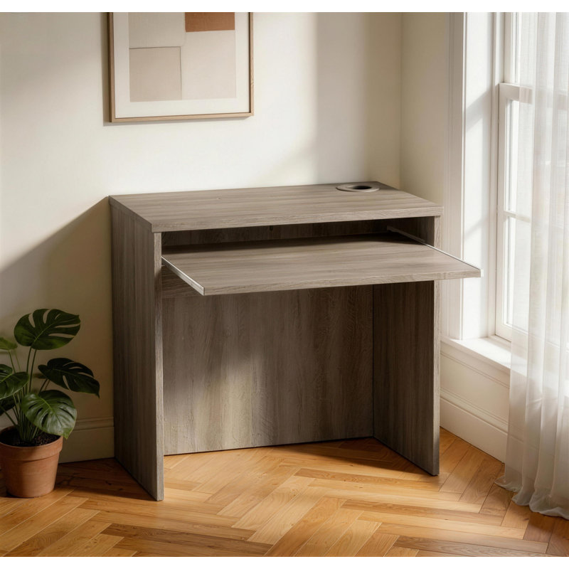 Haajra Computer Desk, 72cm H x 85cm W x 54cm D, Grey