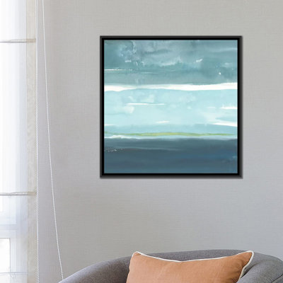 " Teal Horizon II " Graphic Art Painting