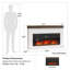 Adelaid Wide Mantel with Linear Electric Fireplace and Remote for TVs up to 65"-94663654