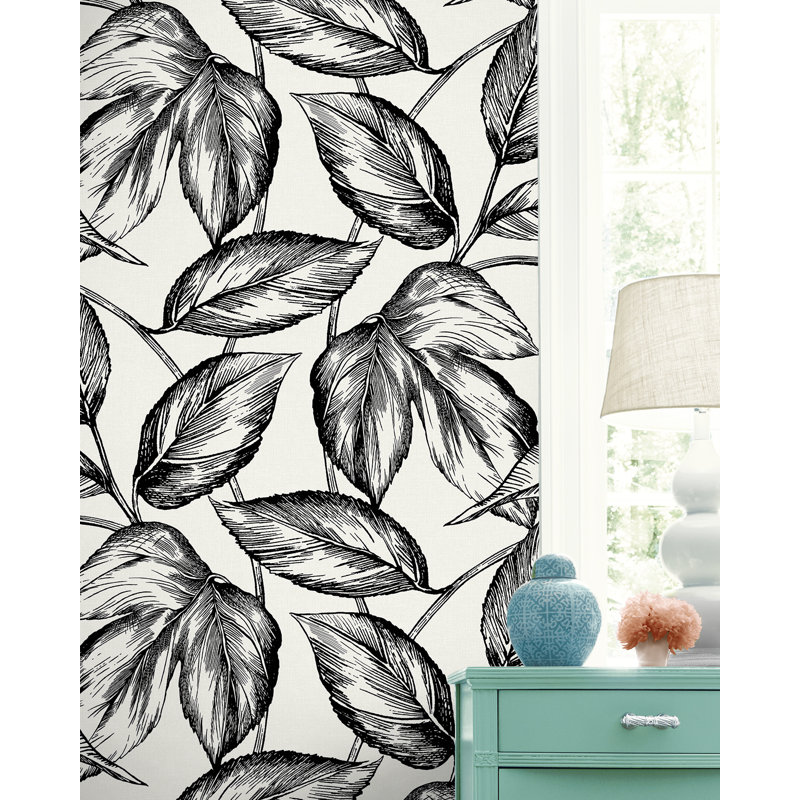 Rouleau de papier peint Kashayla L 27 pi x l 27 po, Noir volcanique