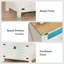 Table de chevet de style campagnard pour chambre à coucher, table de chevet rustique rétro avec station de charge et lumières à DEL, table de chevet à 3 tiroirs, table de bout d'appoint rétro avec rangement-2682347