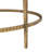 Naswith Beige Marble Round Living Room with 4 Hammered Gold Metal Legs Coffee Table
