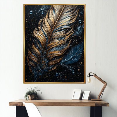 Restormel Gold Feather Glamour II sur impression sur toile