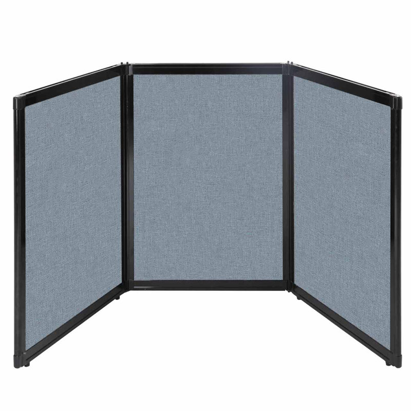 Présentoir sur plateau, Bleu poudré, 99 po x 36 po