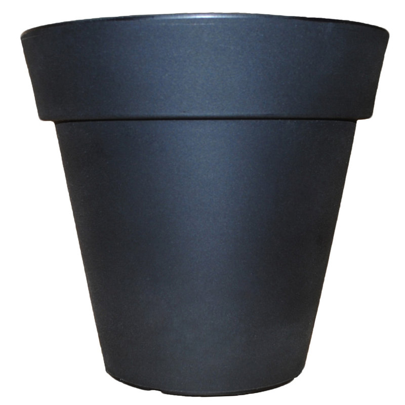 Cardville Pot Planter, Slate, 16" H x 9.5" W x 9.5" D