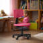 Chaise de travail pour enfants avec hauteur réglable et siège et dossier en plastique respirant pour la maison ou la salle de jeux