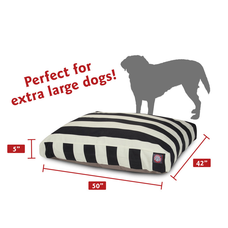 Lit pour animaux Majestic, Très grand (l 42 po x P 50 po x H 5 po), Noir