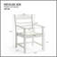 2 chaises de patio avec accoudoirs, fabriquées avec des hanches, grain de bois imitation blanc pur, 2 pièces de confort extérieur, hanches, option confortable