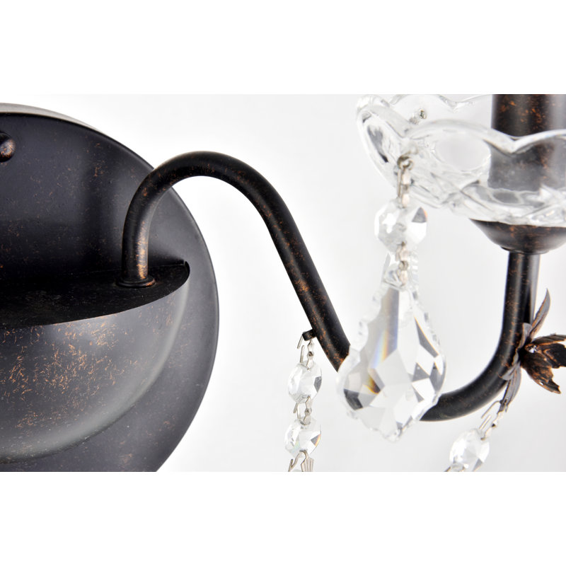Dagmar Flush Mounted Sconce, Dark Bronze