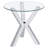 Chrome 2-piece Round Coffee and End Table Set