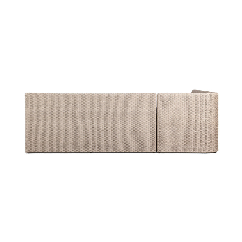 Senna Outdoor L-Shape Dining Banquette, Left Hand Facing