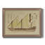 Antique Ship Plan VI - Peinture sur toile encadrée-554977656