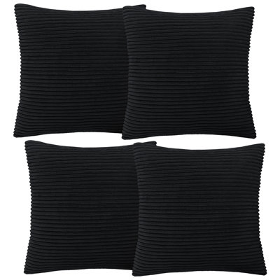 Aspire Homeware Striped Square Velvet Cushion Cover