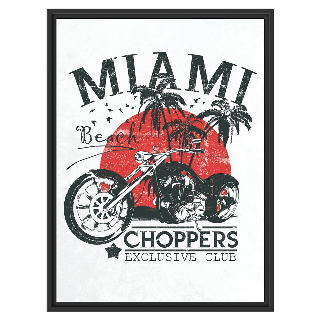 Gerahmtes Wandbild Miami - Choppers Hell