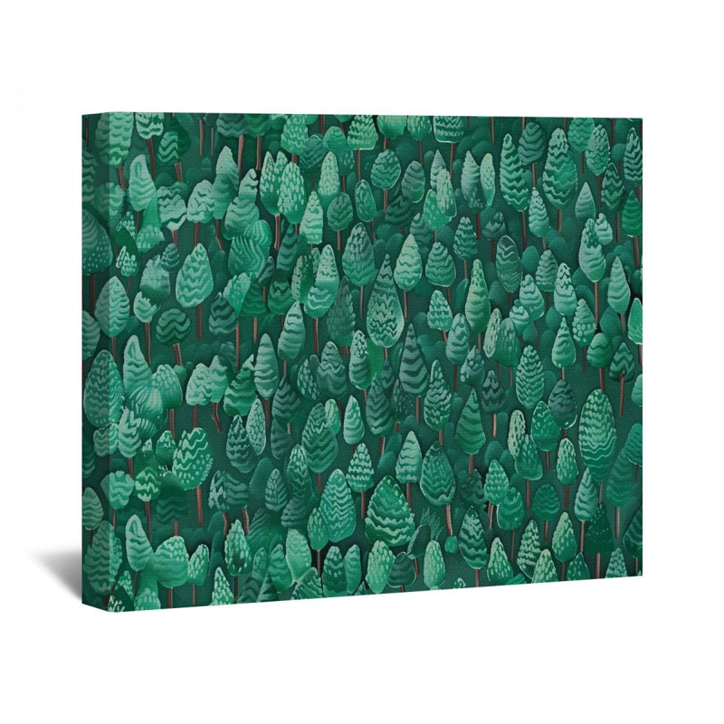 Cactus sur toile, H 11 po x l 14 po x P 3 po