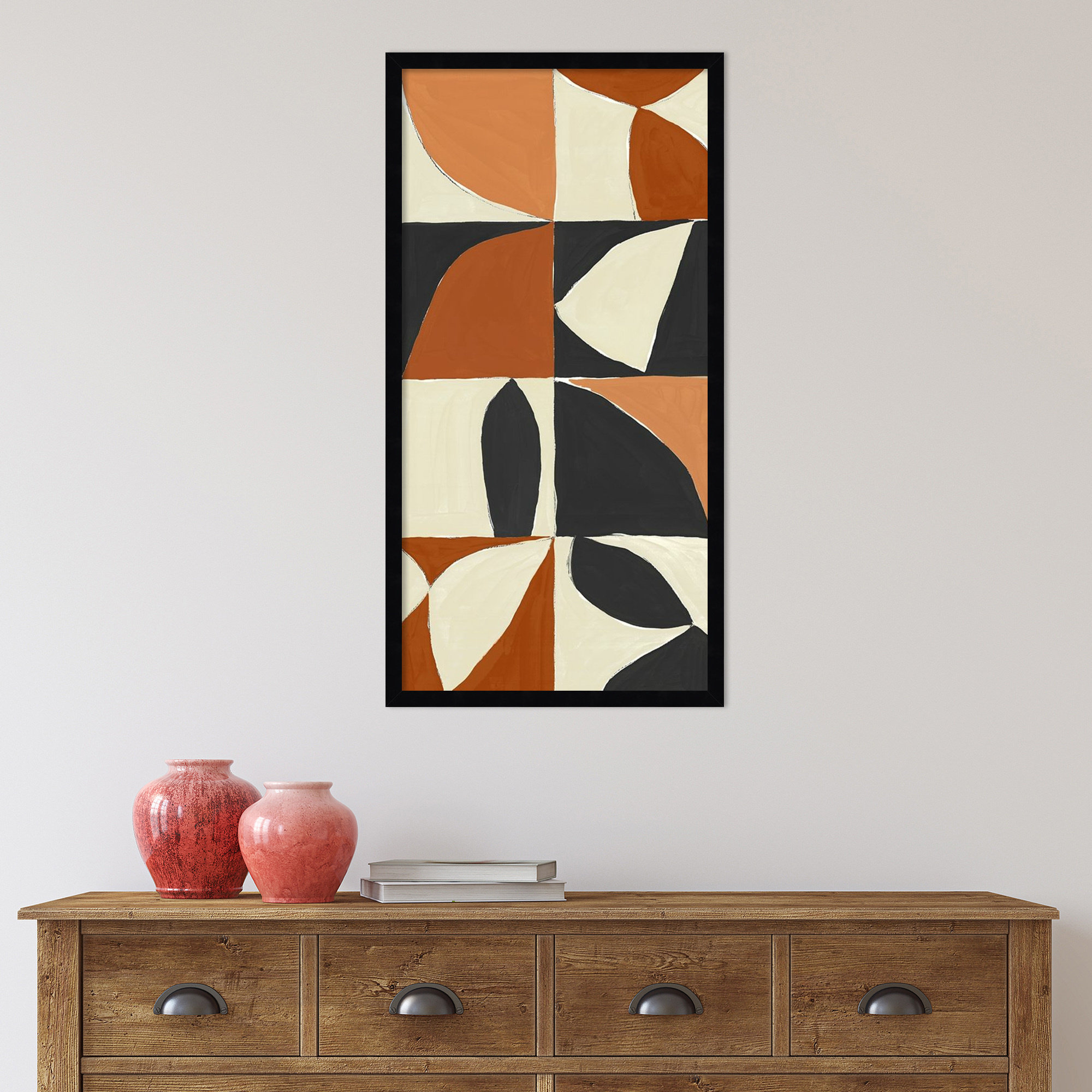 Honoring Matisse Warm by Isabelle Z, 33" H x 17" W x 1" D, Black