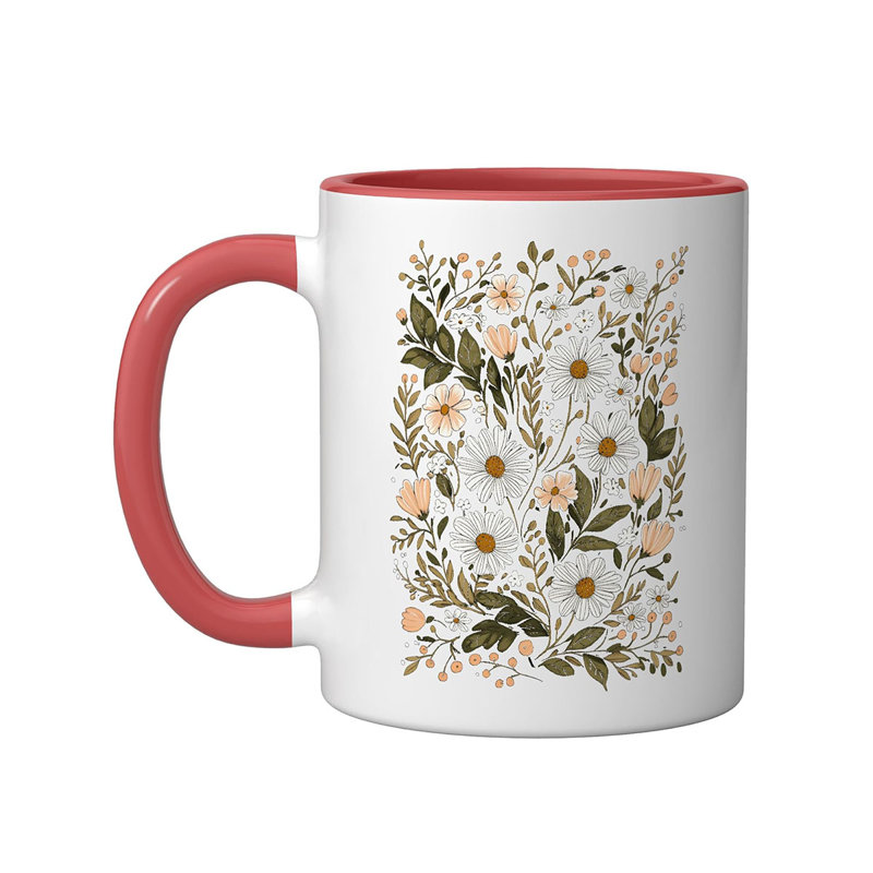 Ceramic Coffee Mug, Red