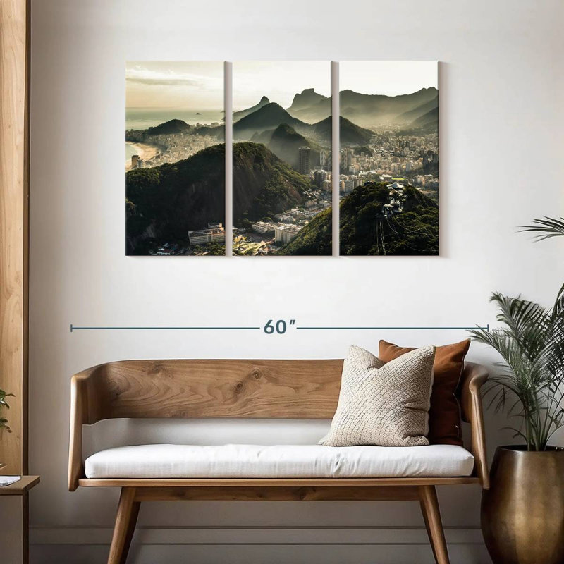 Sebbie Mountain Civilization, 28" H x 45" W