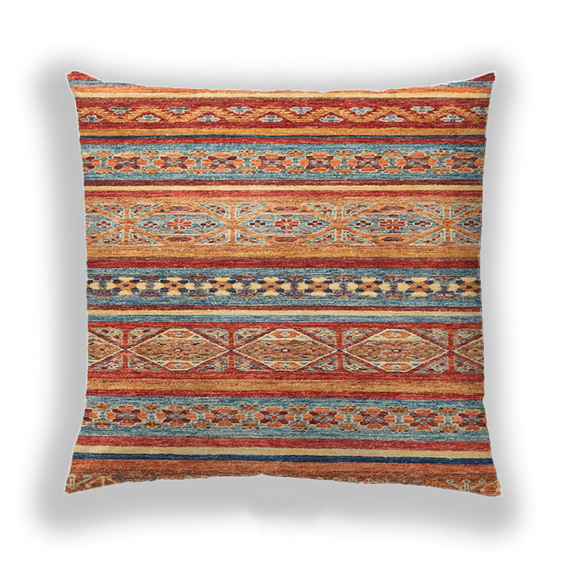 Coussin décoratif abstrait 2489, Microsuède