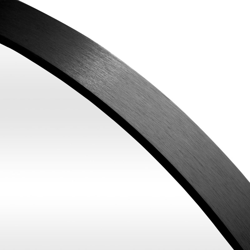 Beshoy Metal Mirror, Black, 32" x 32"
