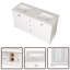 Meuble-lavabo double 60 po avec comptoir
