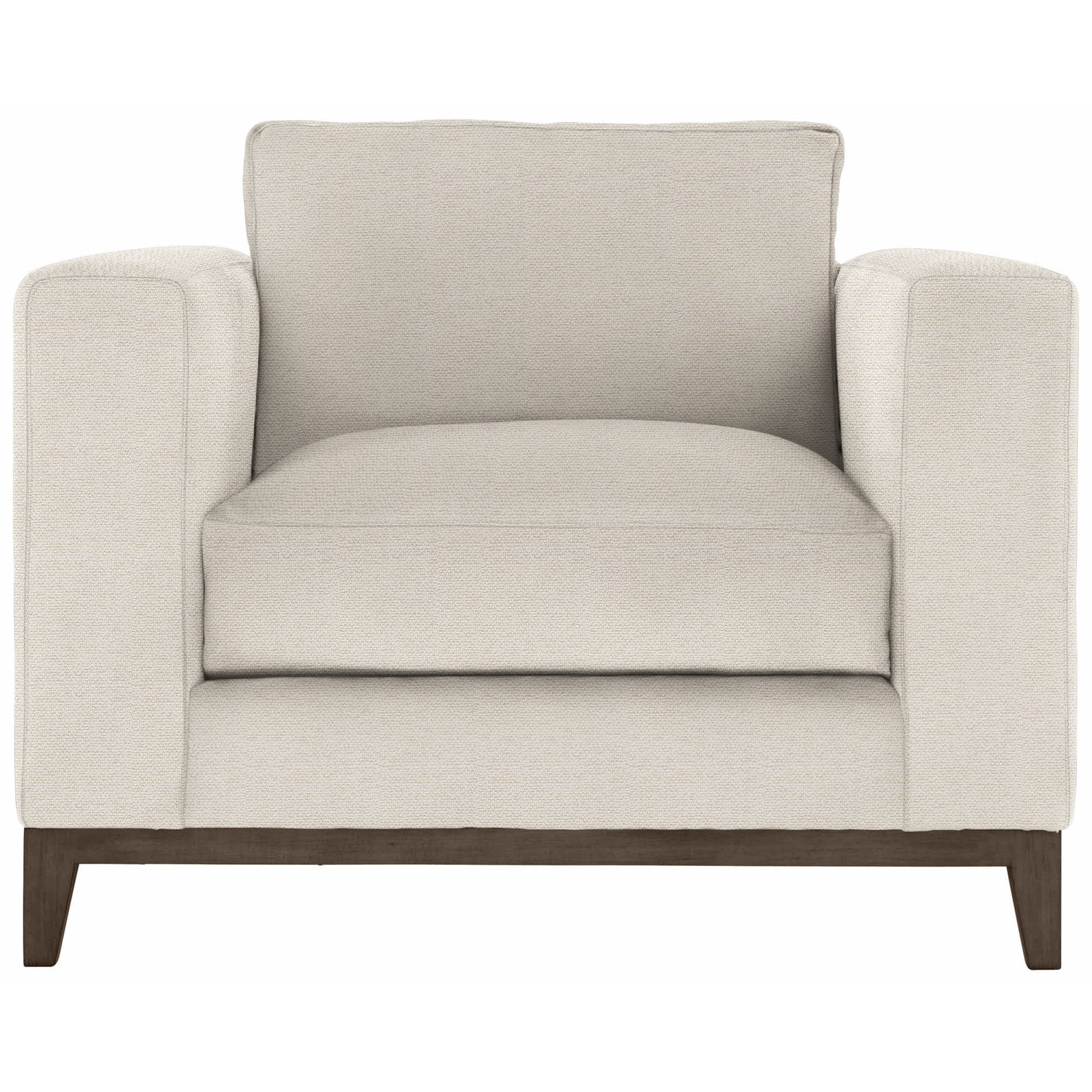 Noel 40" Wide Armchair, Cream Chenille 1345-002, Aged Gray